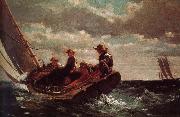Winslow Homer Wind sail France oil painting artist